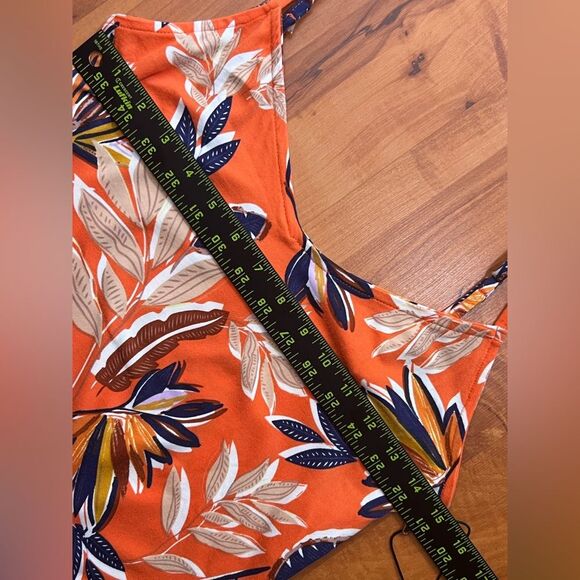 Haute Monde Floral Orange Maxi Dress 🔥 adjustable straps 🔥 NWT 🔥 medium - Picture 5 of 8